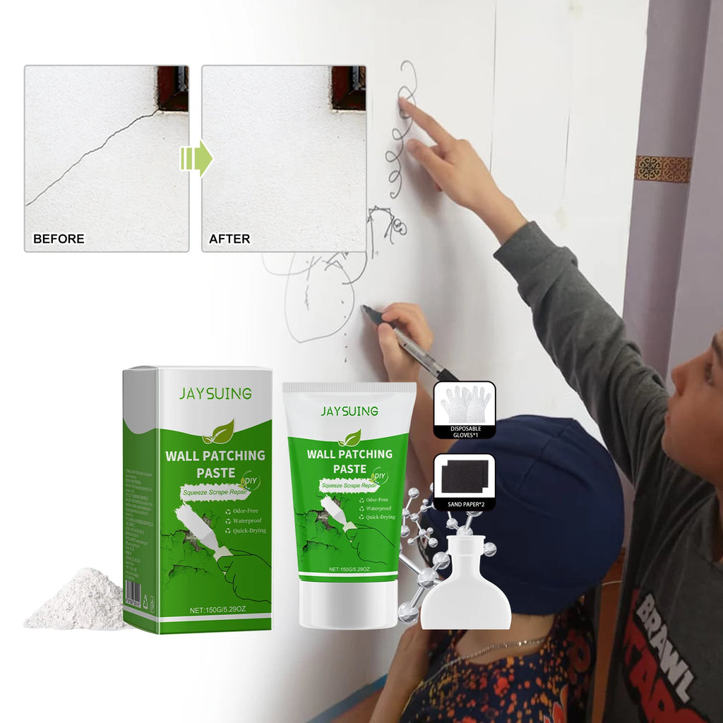 Jaysuing Wall Patching Paste Wall Hole Wall Cracking Nail Hole Repair Wall Paint White Household Repair Cracks Scratches Stains Oasis Select