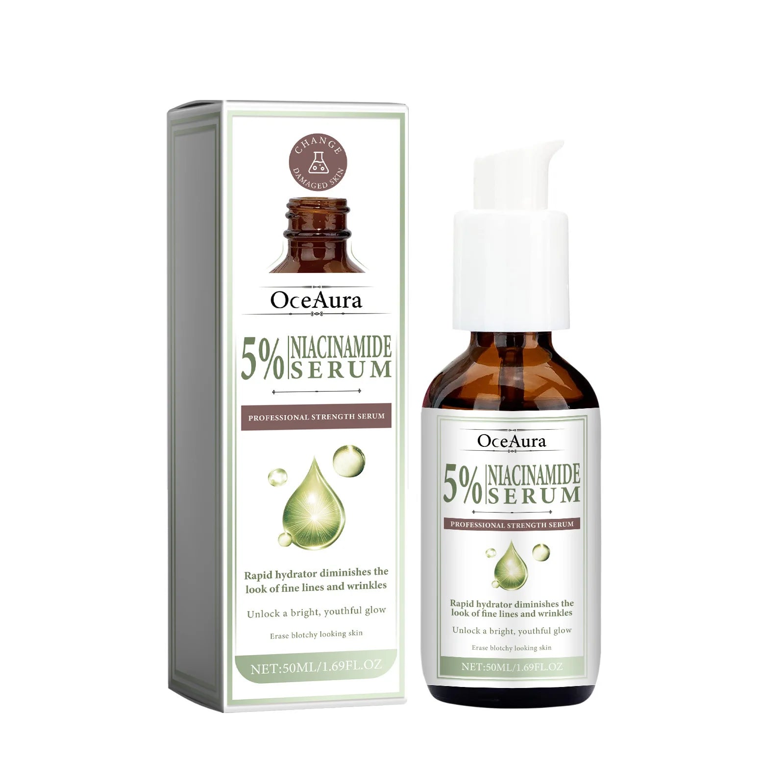 Dark Spots Removal Serum Fade Pigment Chloasma Melanin Brightening Freckle Improves Dull Pore Shrinking Facial Whitening Essence Oasis Select 50ml Boxed