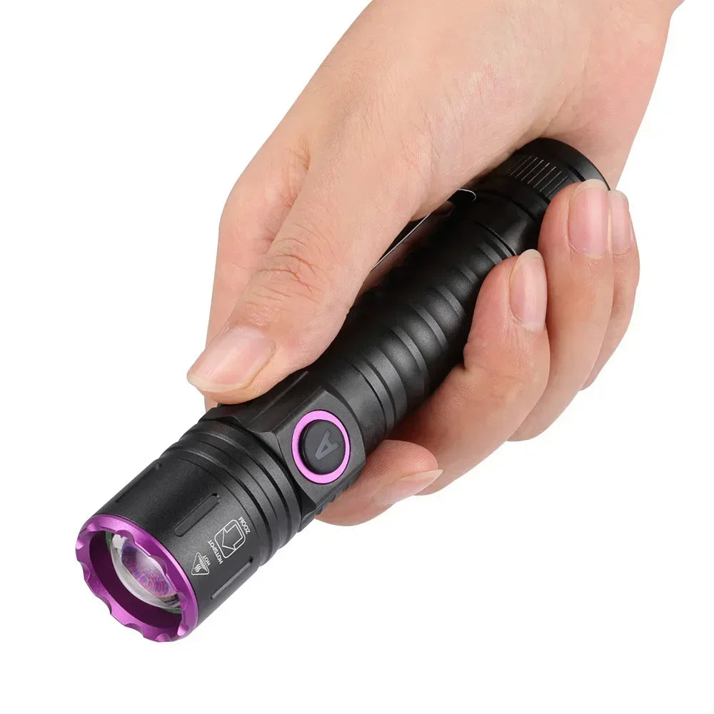 POCKETMAN 365/395nm UV Black Light Flashlight | Type-C USB