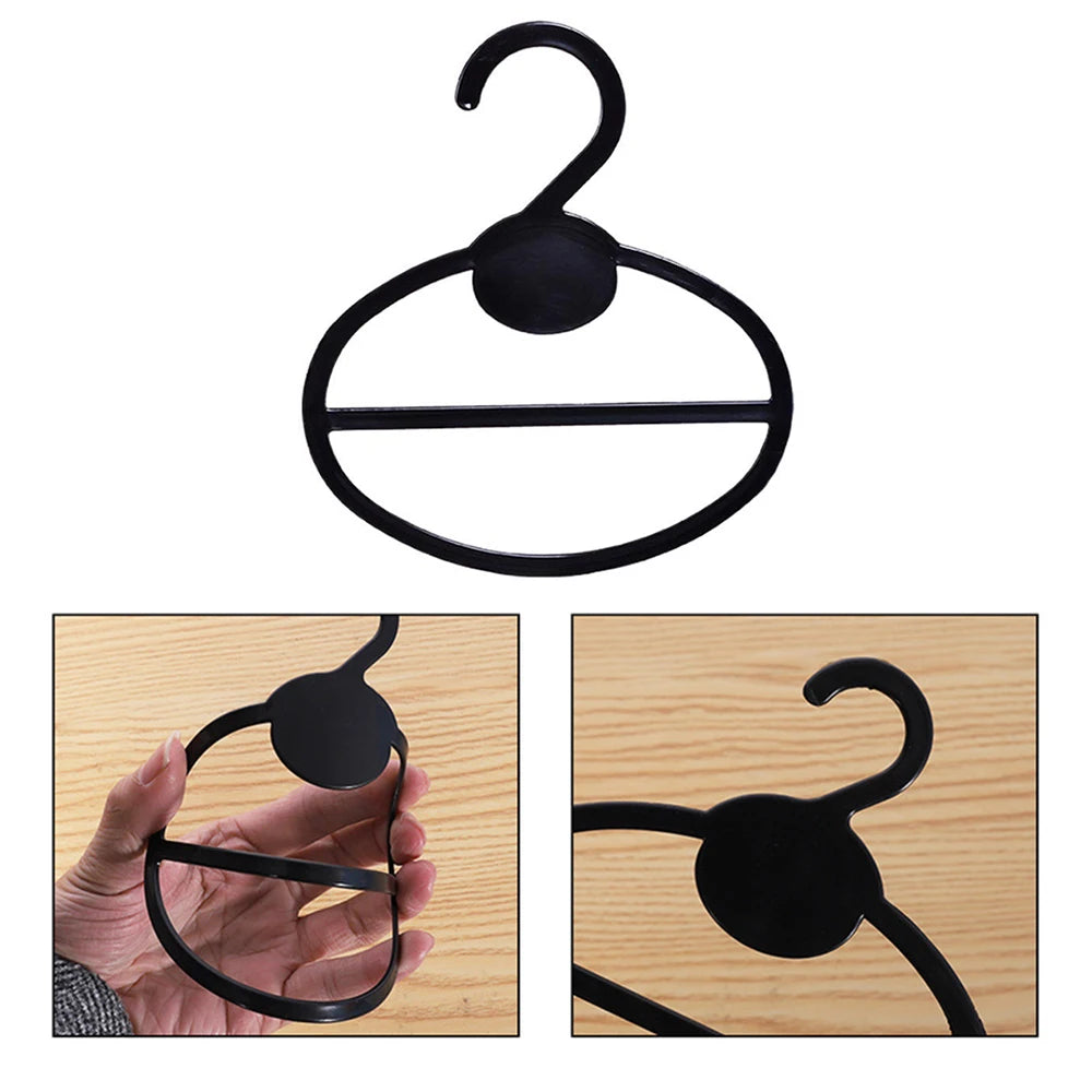 20pcs Oval Scarf Shawl Tie Holder Circle Shape Coat Hanger Multifunctional Clothes Display Rack Holder Organizer Space Saving Oasis Select