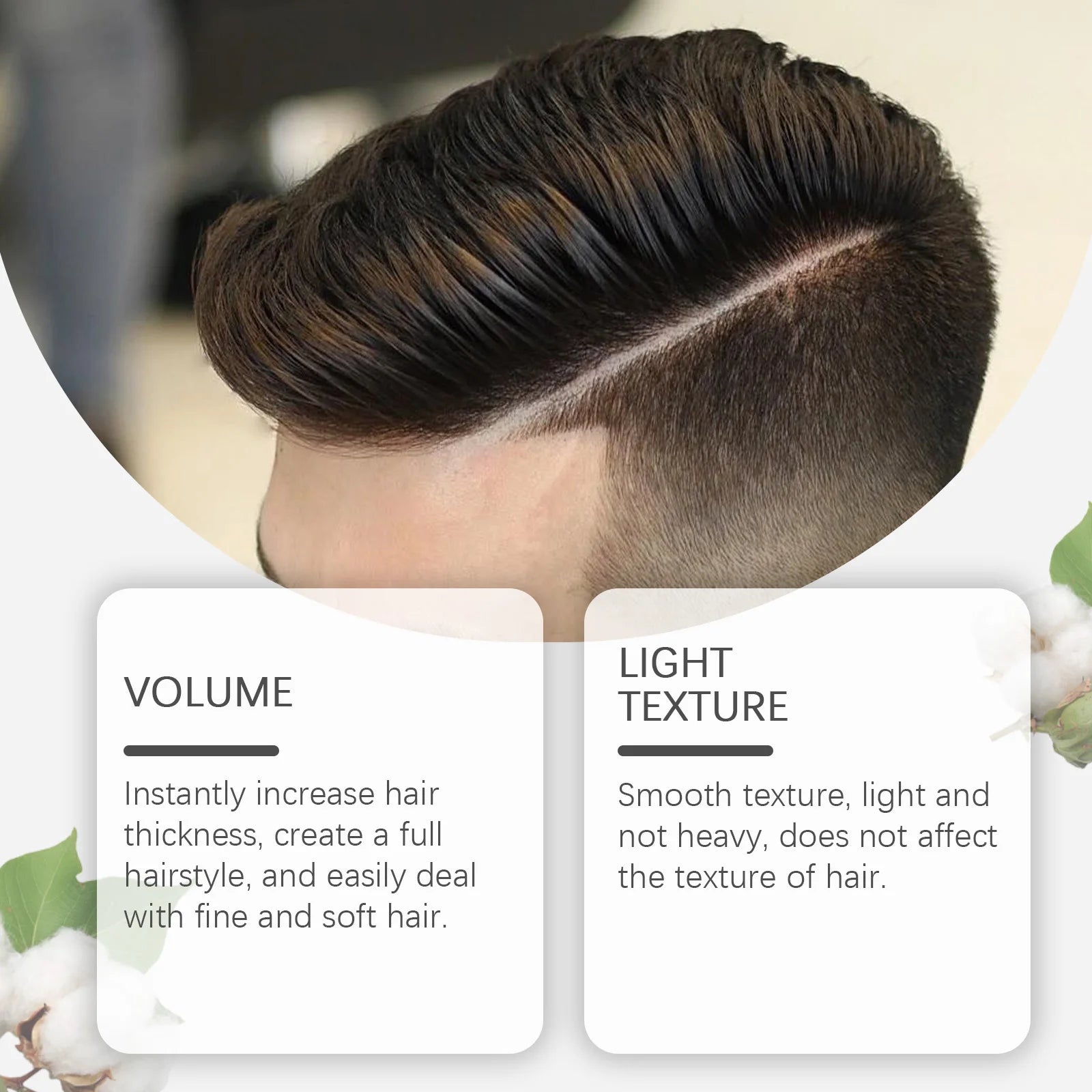 Matte Hair Styling Powder For Men - Instant Volume Texture Lightweight & Non-Greasy Easy To Use For Natural Looking Hairstyles Oasis Select