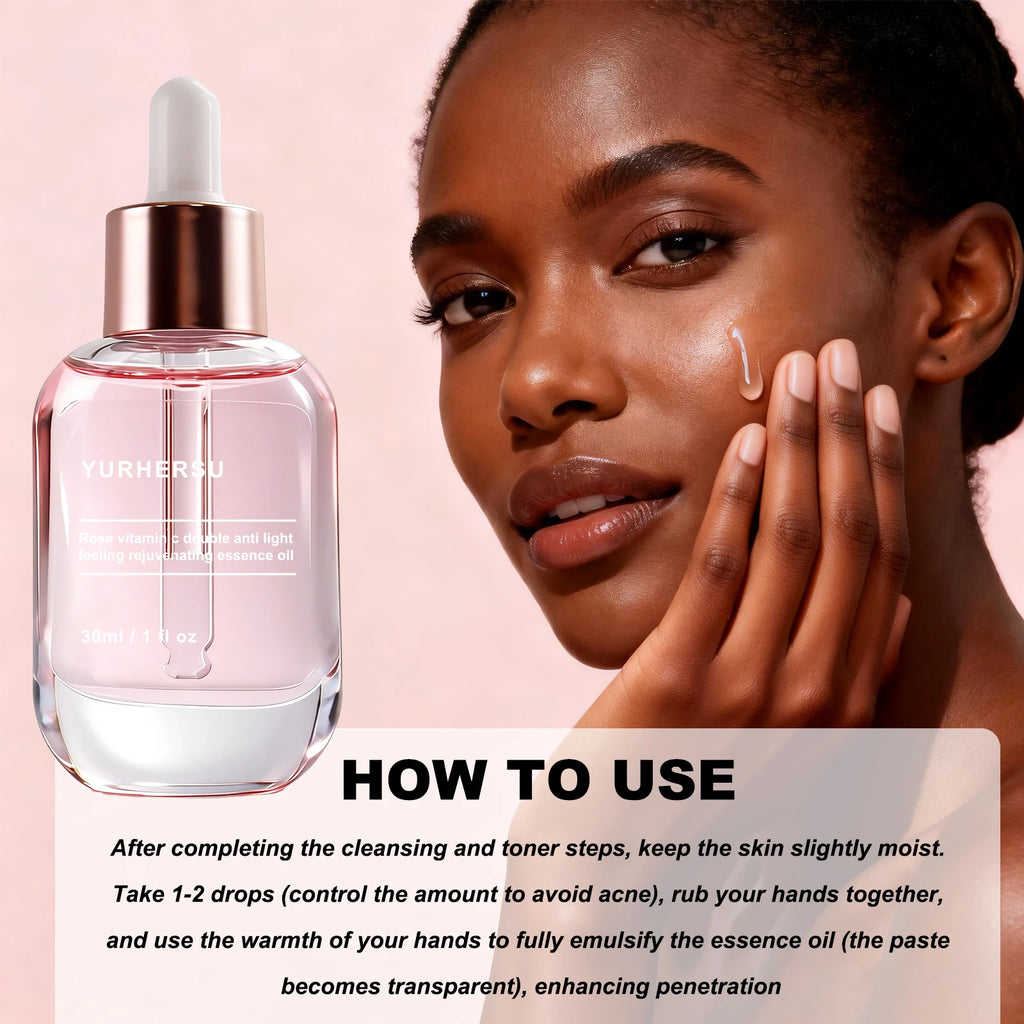 Rose Vitamin C Antioxidant Essence | Radiance Boost Face Serum Vitamin C Face Serum Oasis Select