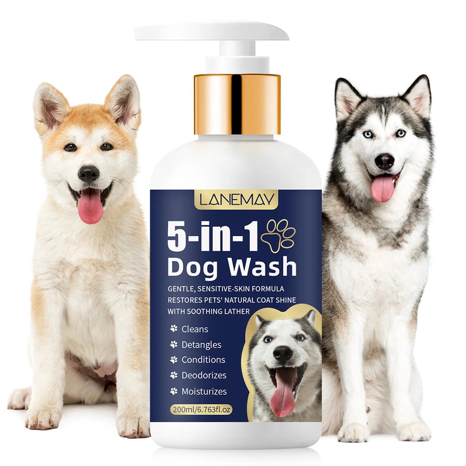 Pet Shampoo for Cats & Dogs – Coat Care & Odor Removal 200ml Pet Grooming Shampoo Oasis Select