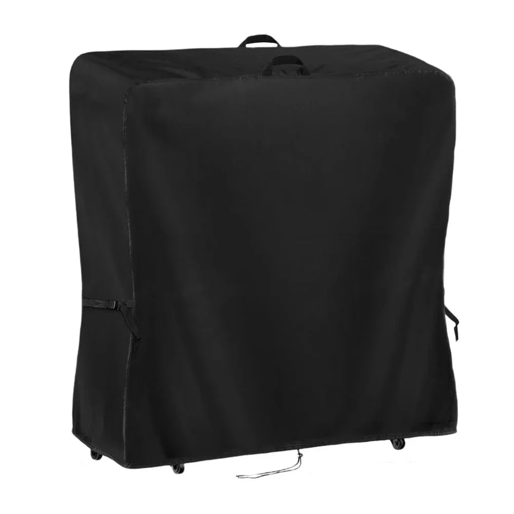 Outdoor TV Cart Cover Waterproof with Floor Stand Compatibility Heavy Duty Oxford Cloth Fabric Designed for Mobile TV Stands Oasis Select