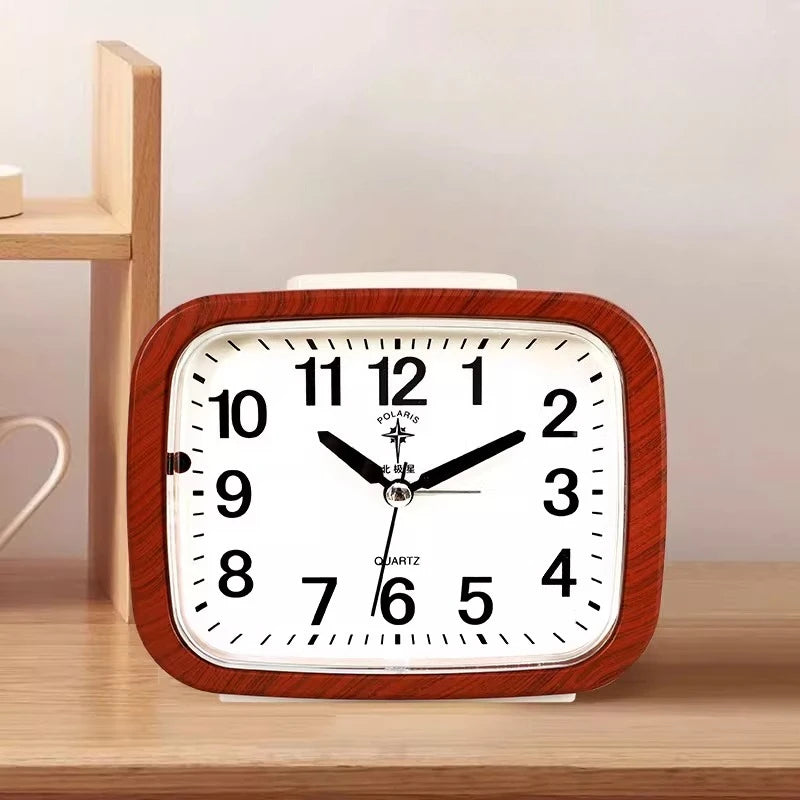 Clock Living Room Desktop Decoration Bedside Clock Table Desktop Home Decoration Ornament with Backlight Minimalist Style Oasis Select