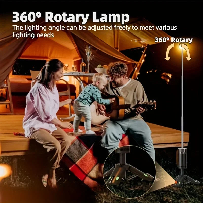 Telescopic Camping Light Rechargeable Fishing Lantern Dimming Night Atmosphere Light Emergency Light for Power Failure 8000mAh Oasis Select