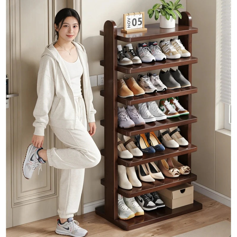 The multi-layer floor shoe rack at the entrance of the home is small and narrow, and does not occupy a simple shoe cabinet Oasis Select