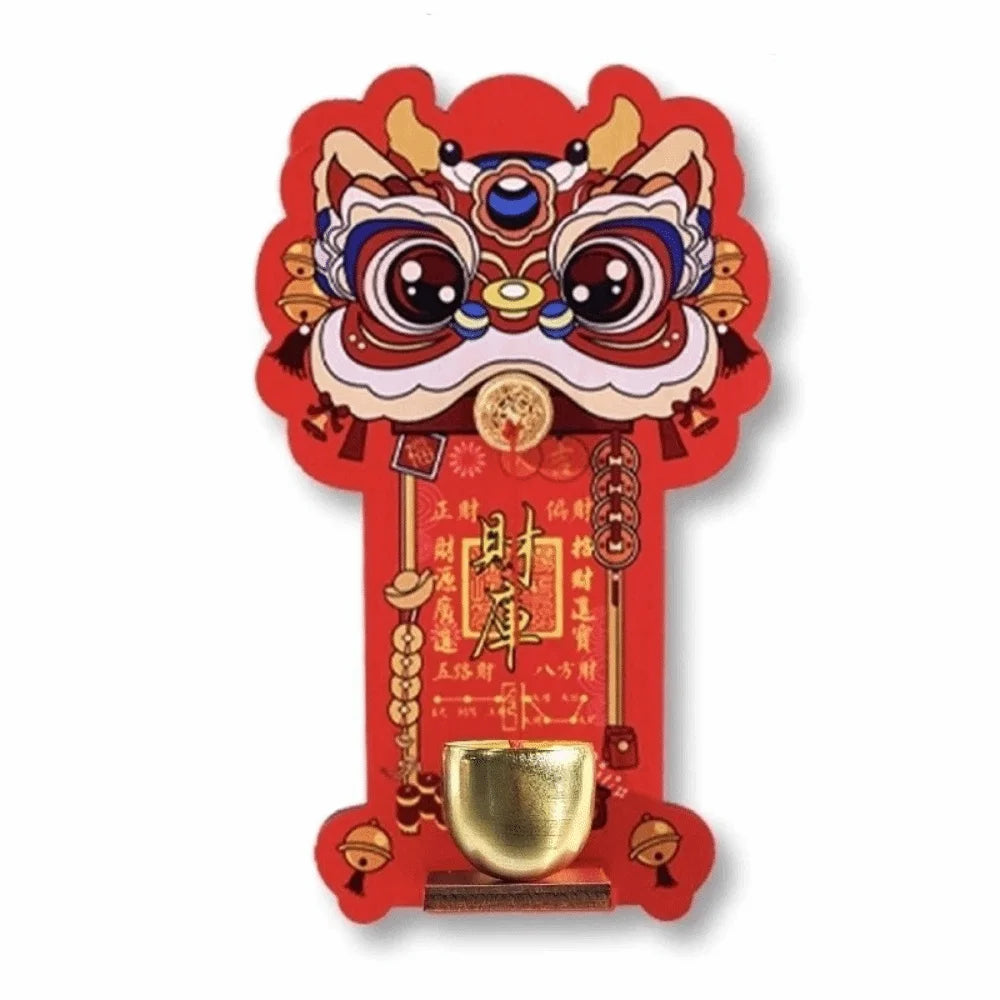 Lion Dance Magnetic Bell Ornament | Festive New Year Decor