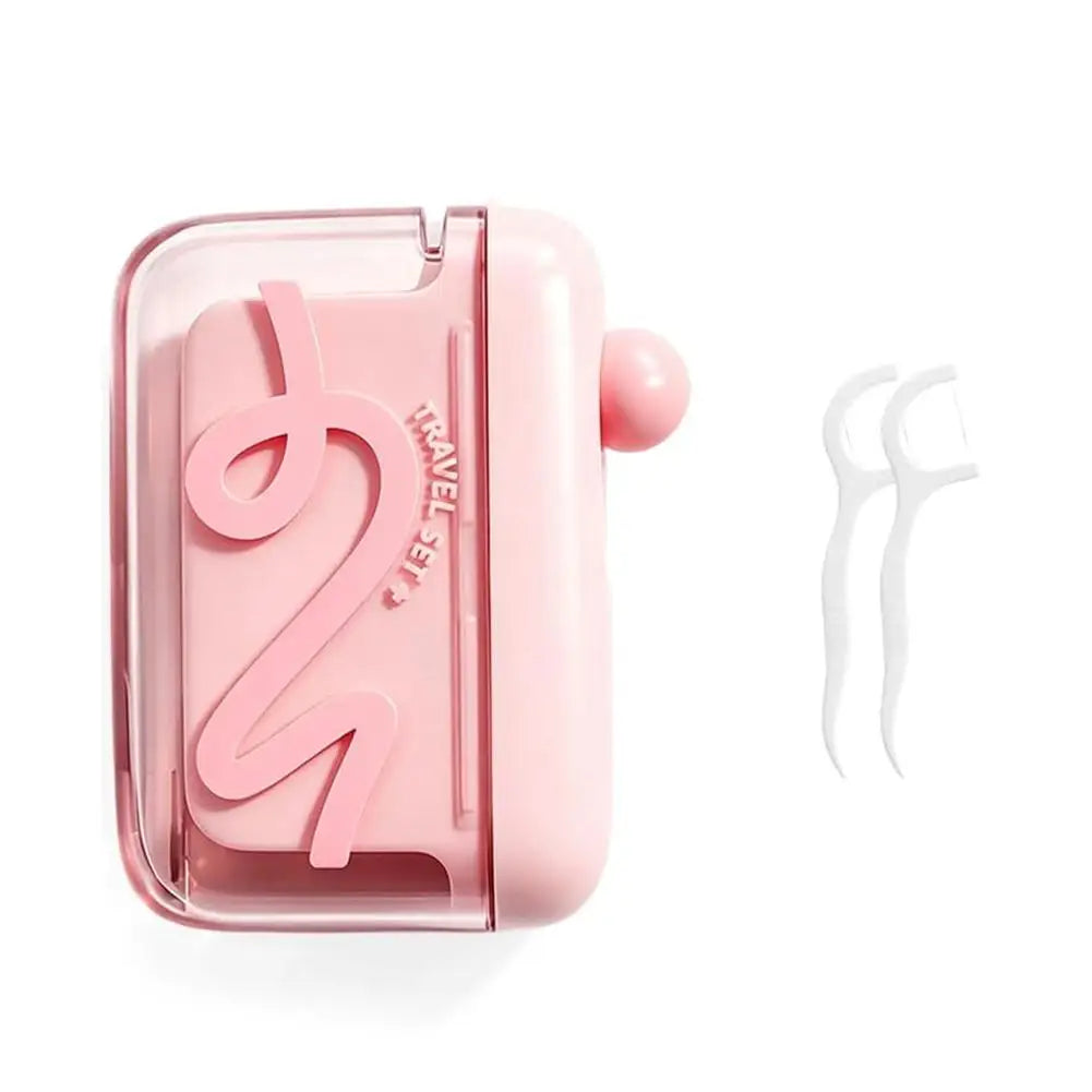 Portable Pop-Up Dental Floss Dispenser | Refillable Box