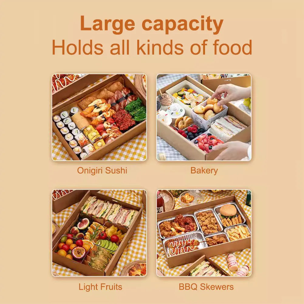 2-Pack Disposable Picnic Food Boxes – Fried Chicken & Bakery Disposable Food Box Oasis Select