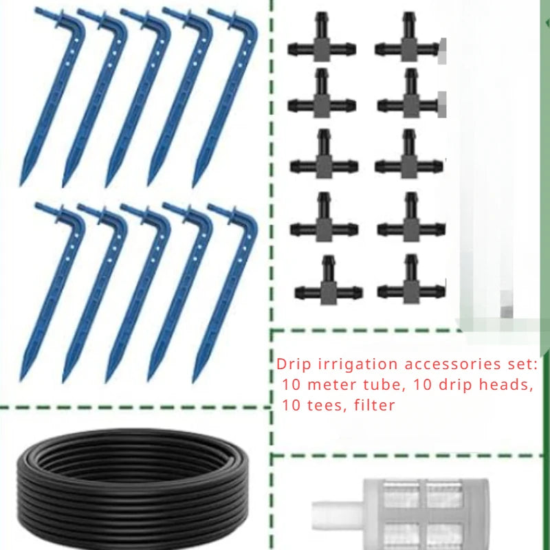 Solar Automatic Drip Irrigation System Kit for Garden Outdoor/Indoor DIY Gardening Water, Plant Watering System with Anti-Siphon Oasis Select Accessories