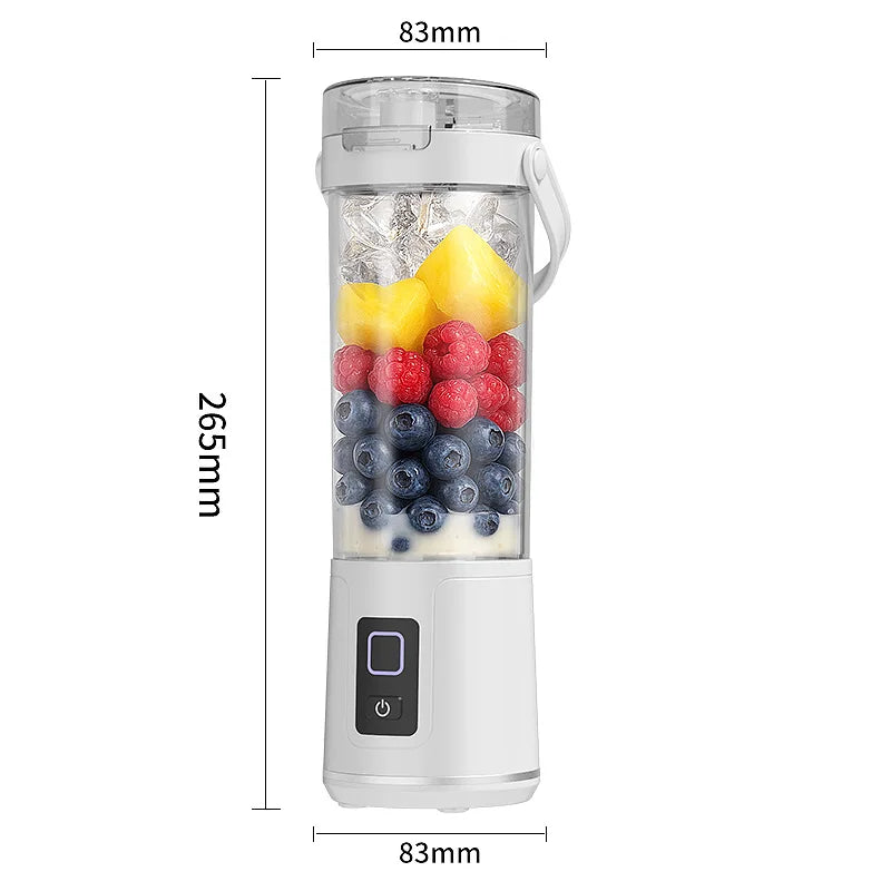 Portable USB Rechargeable Wireless Juicer Blender Cup 600ml