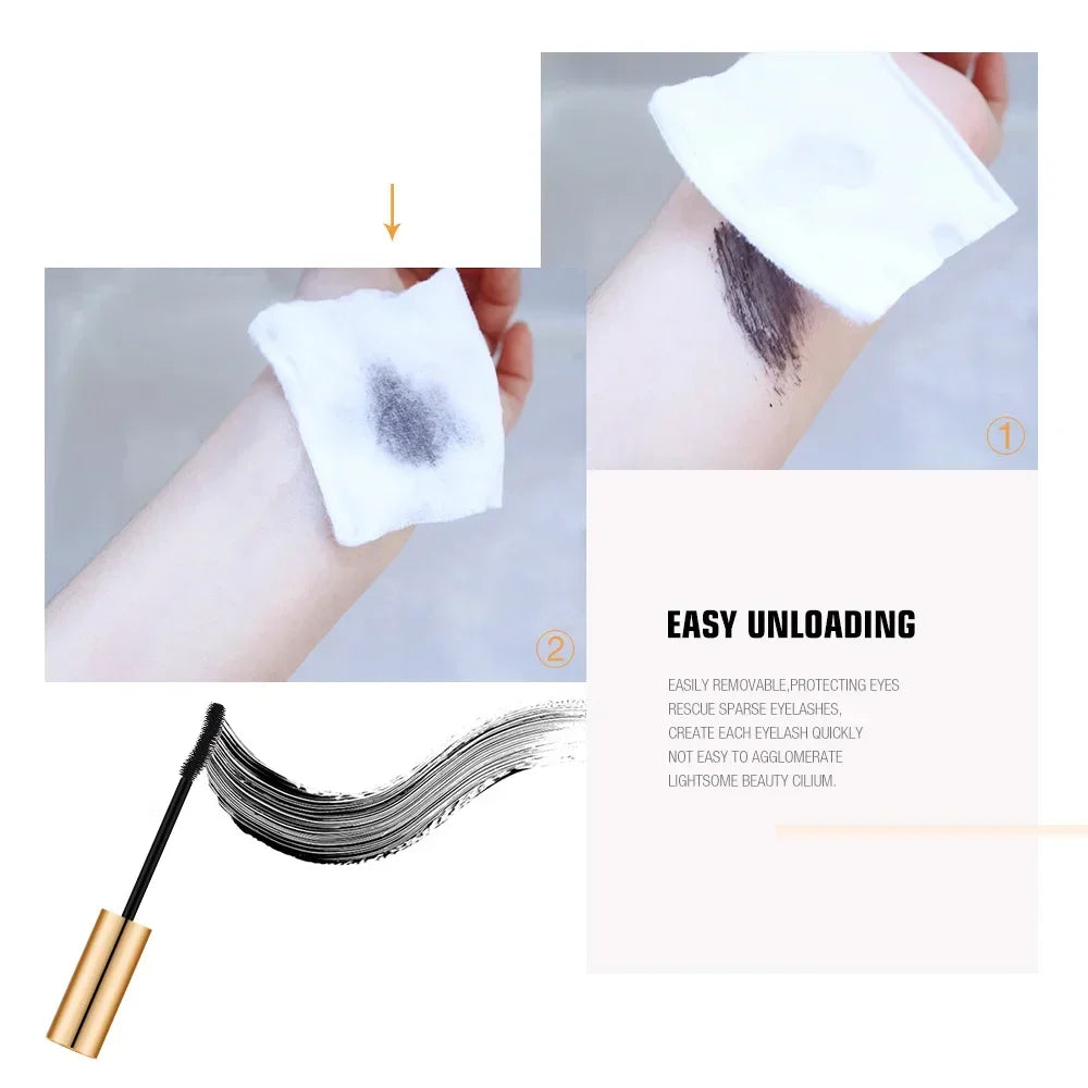 LAIKOU 3D Lengthening Mascara – Waterproof & Long-Lasting Black