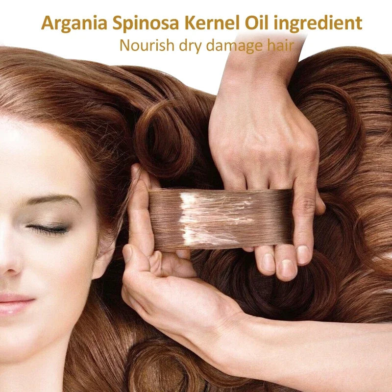 PURC Magical Hair Mask & Argan Hair Oil Set Keratin Treatment Smoothing Straightening Repair Damage Hair Beauty Health Products Oasis Select