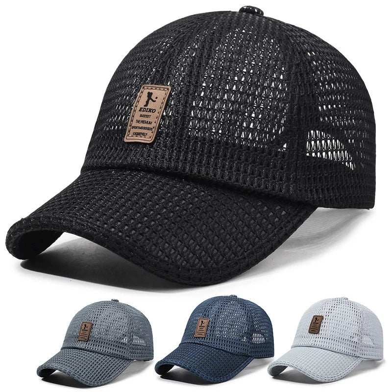 1pc Breathable Mesh Baseball Cap, Adjustable Quick-Dry Trucker Hat for Men Women, Summer Outdoor Casual Cap, Baseball cap Oasis Select