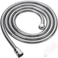 1.5/2/3M Stainless Steel Flexible Shower Hose Long Shower Water Hose Extension Plumbing Pipe Pulling Tube Bathroom Accessories Oasis Select Sliver 2M