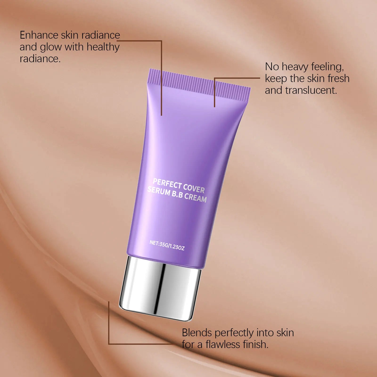 Perfect Cover BB Cream Cover Blemish Dark Circles Even Skin Tone Hydrate Lasting Natural Finish Beauty Hyaluronic Acid Concealer Oasis Select