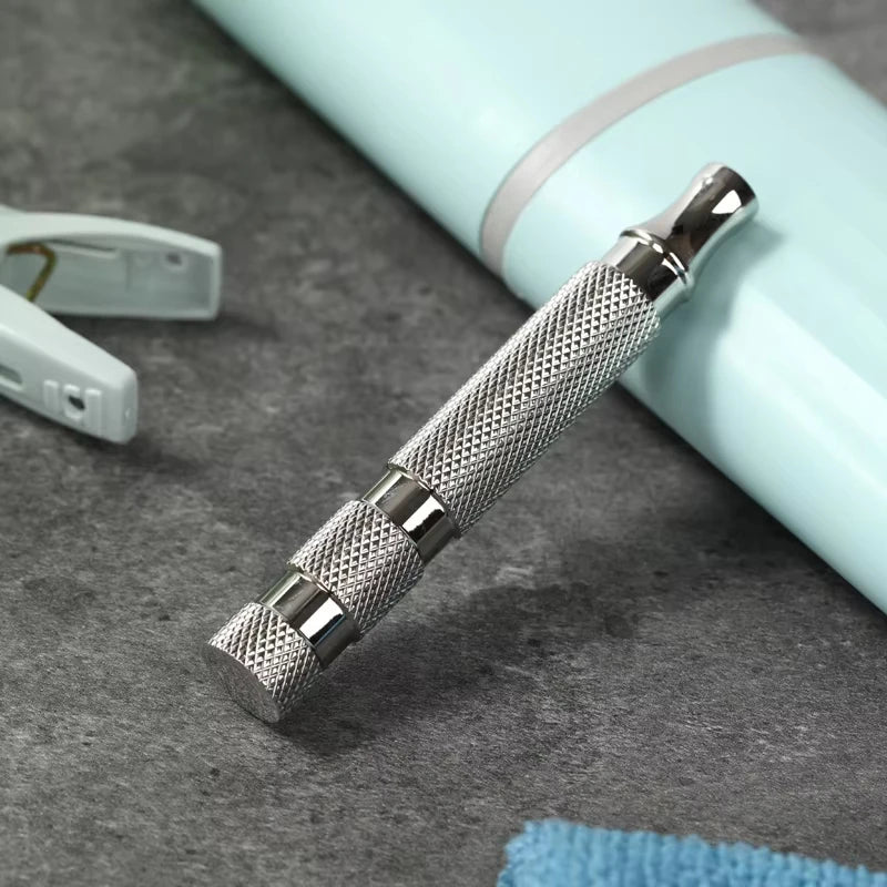 YAQI 303 Stainless Steel Men's Safety Razor Handle – Polished