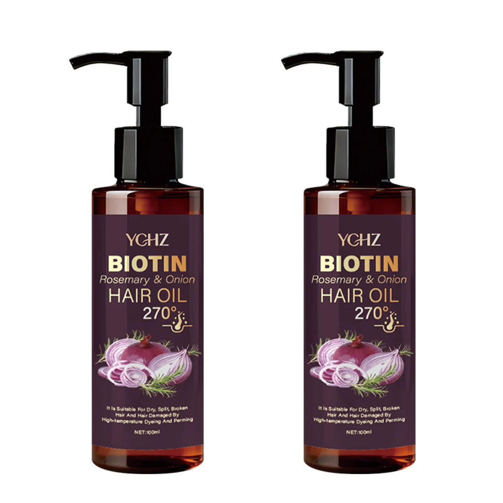 Biotin Hair Oil with Rosemary & Onion | Moisturize & Smooth Hair