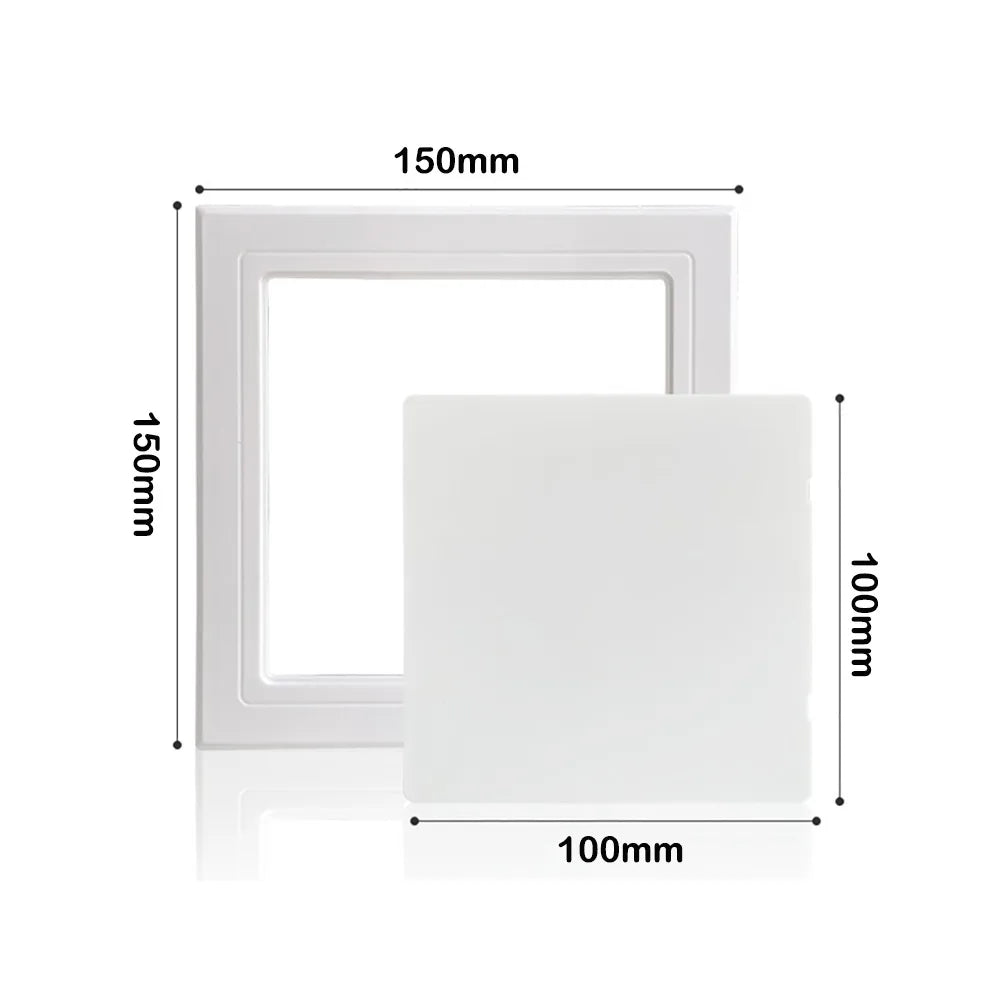 Door Latch Self-adhesive Access Panel Door Plastic White Inspection Hole Removable Wall Access Doors Doors Wall Ceiling Oasis Select 100mmX100mm