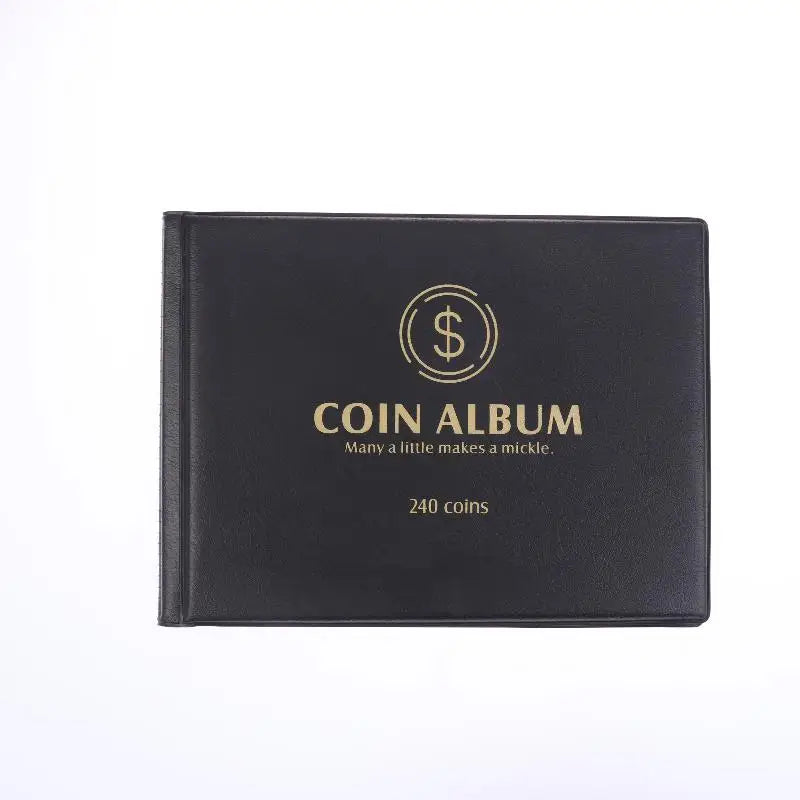 Premium 240 Pockets Coin Album, Stamps Collection Holder, Penny Storage Displaying Supplies Oasis Select Default Title