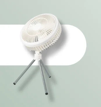 URGGU Rechargeable Camping Fan with LED Light | 3 Speeds