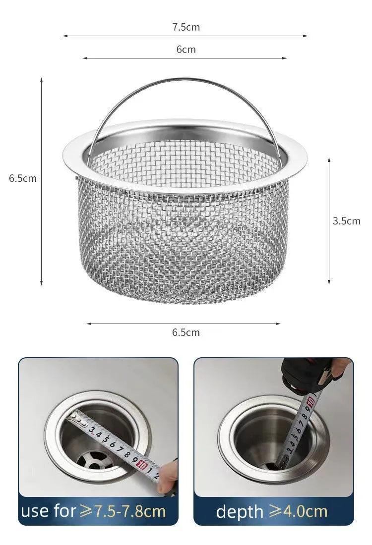 1PCS Stainless Steel Bathtub Hair Catcher Stopper Shower Drain Filter Trap Sink Strainer Basin Plug Kitchen Bathroom Accessories Oasis Select A