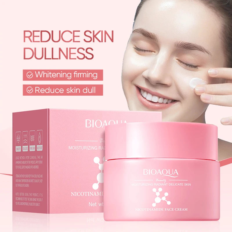 BIOAQUA Nicotinamide Face Cream – Snail Collagen Anti-Aging Whitening Face Cream Oasis Select