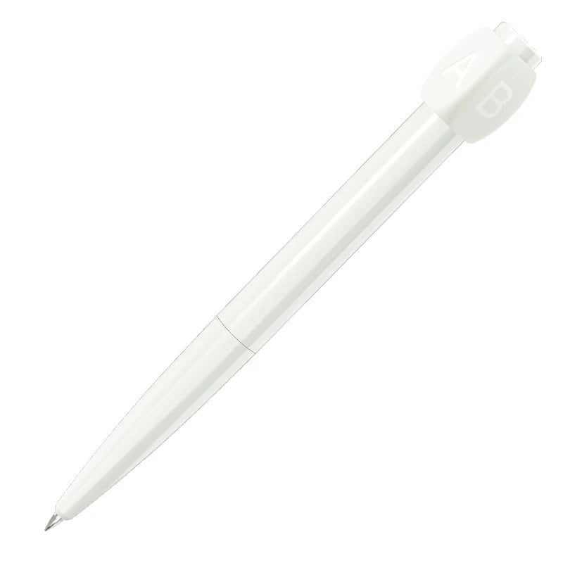 Novelty Abcd Choose Ballpoint Pen New Decompression Rotating Gel Answer Pen Personality Student Stationery 0.5mm Oasis Select White