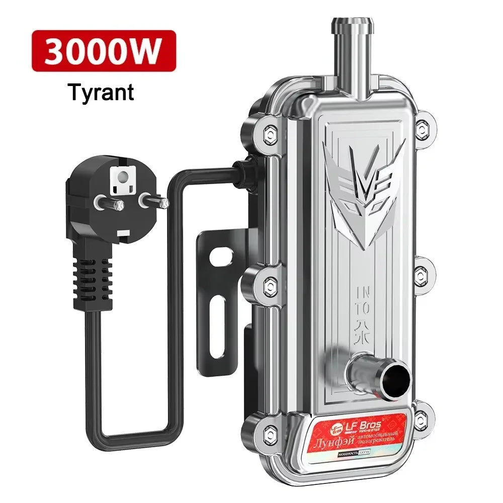 3000W Car Engine Heater Diesel Auto Engine Antifreeze Preheater 220V Truck Coolant Heater Parking Heater Car Heating Accessories Oasis Select B