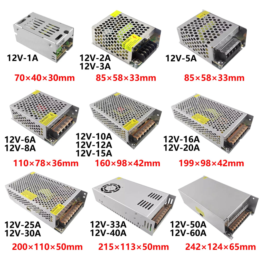 5V 24V Power Supply 12V Regulated Power Supply AC 220V 110V TO DC 12 Volt Power Supply For Room Decration LED Strip Oasis Select