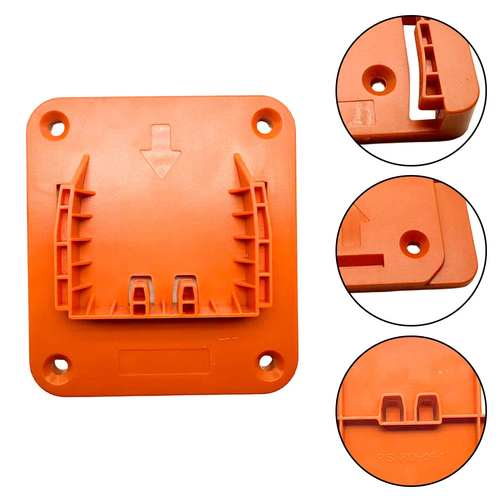 Yellow Plastic Battery And Tool Hanger For Ridgid For AEG 18V Drill Storage Rack Organizer Garage Workshop Accessories Oasis Select