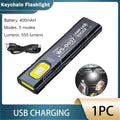 KDULIT Mini COB LED Keychain Flashlight | USB-C Rechargeable