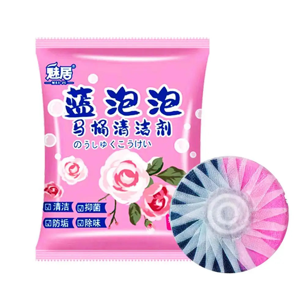 Toilet Deodorizer Blue Bubble Toilet Cleaner Effervescent Bowl Deodorant Freshener Deodorization Fragrant Household Toilet Tool Oasis Select 1pcs