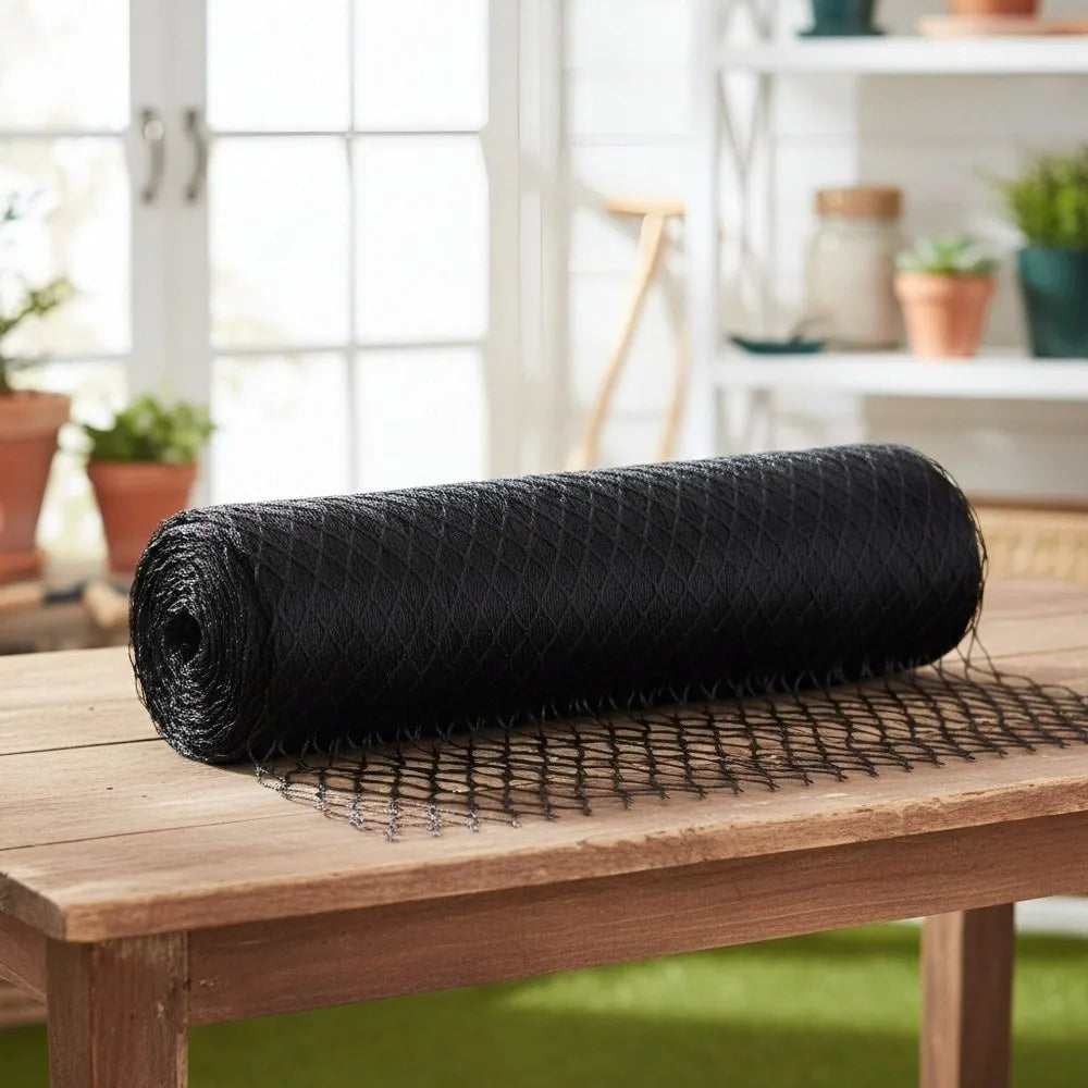 Anti Bird Garden Netting Mesh Reusable Heavy Duty Pond Fencing Mesh PE Material Black Plant Netting Vegetable Protection Oasis Select