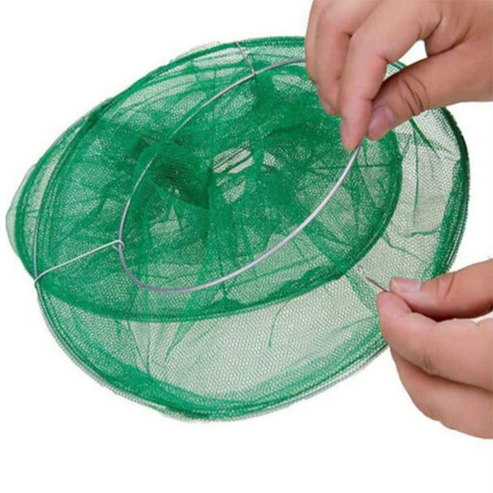 Hanging Fly Trap Cage Reusable Folding Flies Catcher Cage Practical Insect Catching Traps Pest Control Tool for Household Garden Oasis Select