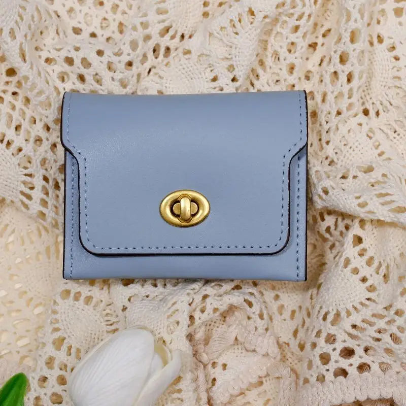 Women's PU Leather Short Wallet – Multi-Card Hasp Coin Purse