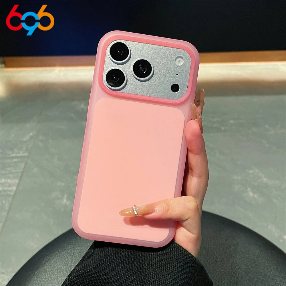 Men Women Phone Case For Iphone 17Promax 17 Pro 15/16Promax 16 15 Promax Original Candy Jelly Color Matte Shell Shockproof Cover Oasis Select PI iPhone17