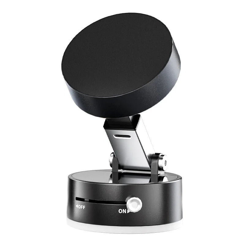 Professional Car Phone Holder with Strong Vacuum Suction Simple Install Adjustable Angle Phone Stand Mount for Vehicle Oasis Select BLack