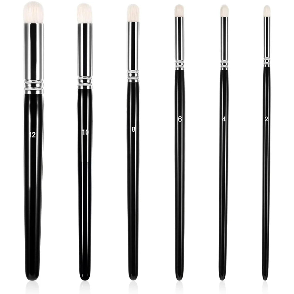 Dry Brush Miniature Painting Drybrush Set - Professional Miniature Paint Brushes for Miniatures, Model & Fantasy Figurines Paint Oasis Select 6 Black Wool