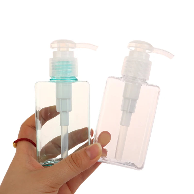 100ml Square Foaming Dispenser Bottle Portable Soap Dispensers Liquid Soap Shampoo Pump Bottles Bathroom Travel Accessories Oasis Select