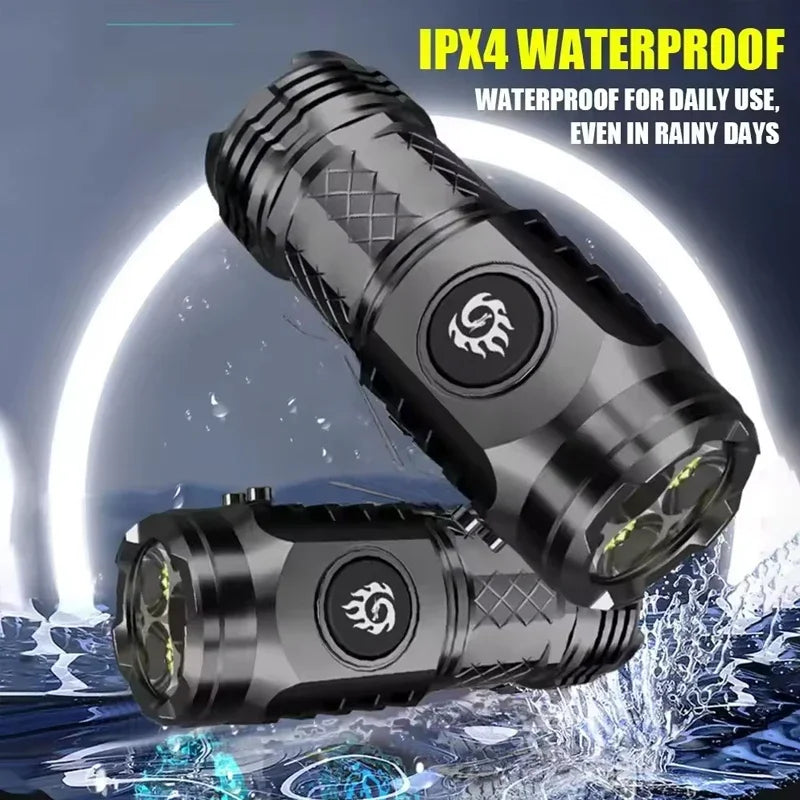 Rechargeable Zoom Fishing Lantern Super Bright MINI LED Flashlight USB Torch Powerful 3 Lighting Mode Outdoors Camping Lamp Oasis Select