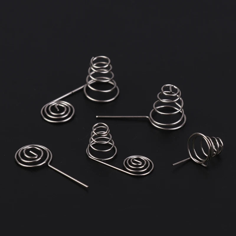 5PCS AAA Battery NIckel Wire Spring AA Battery Negative And Positive Coils Spring Contact Plate DIY Accessories Oasis Select