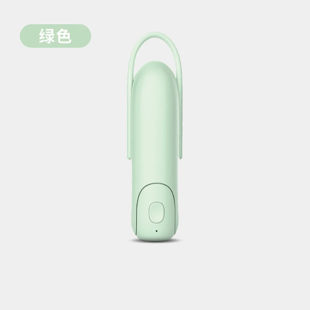 Foldable Handheld Fan With Power Bank 48H Battery Life Soft Blades Touch Stop 180° Portable Pocket Desktop Fan For Travel Oasis Select green
