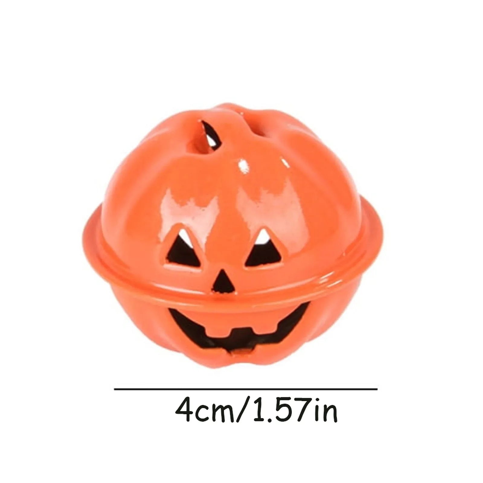 5-Pack Halloween Pumpkin Jingle Bells – 4cm Metal Hanging Decor Halloween Bell Ornaments Oasis Select