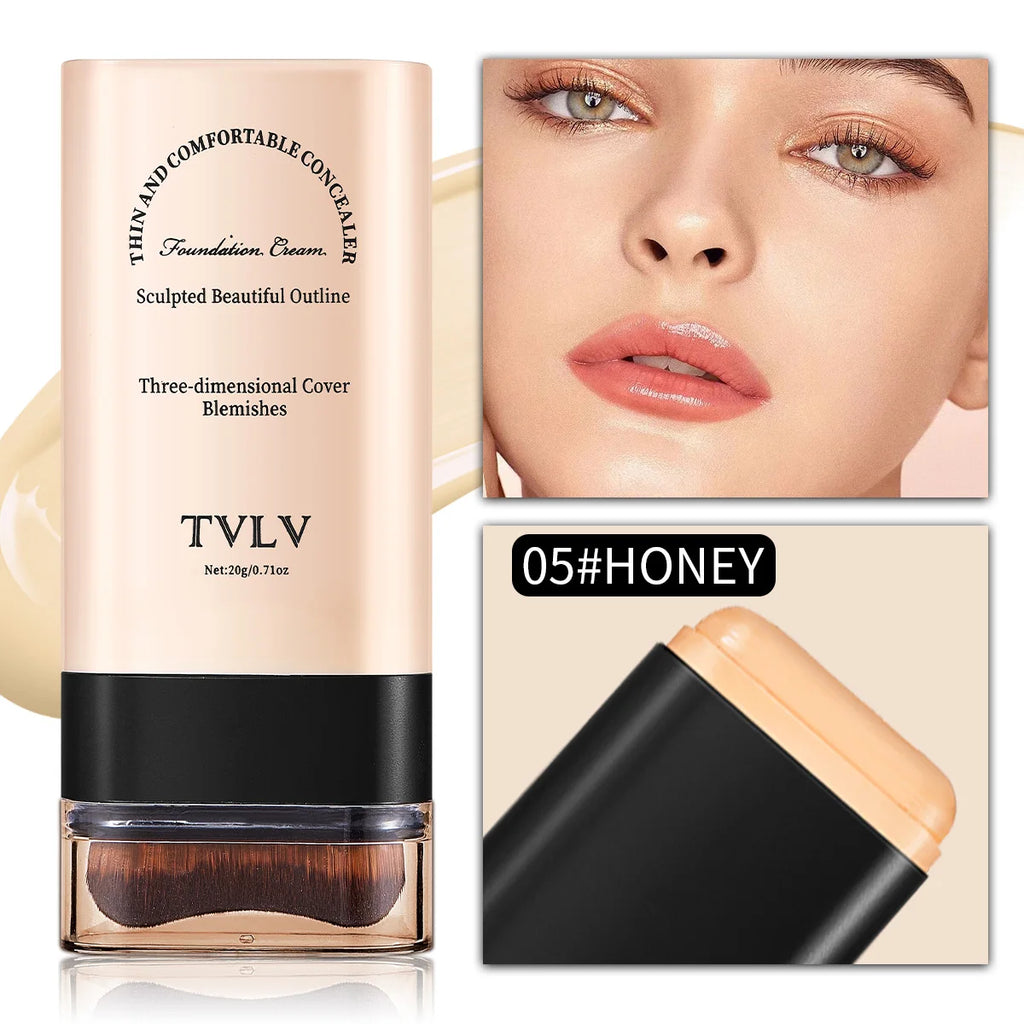 Lightweight Full-Coverage Cream Concealer – All Skin Types Cream Concealer Oasis Select 05 HONEY