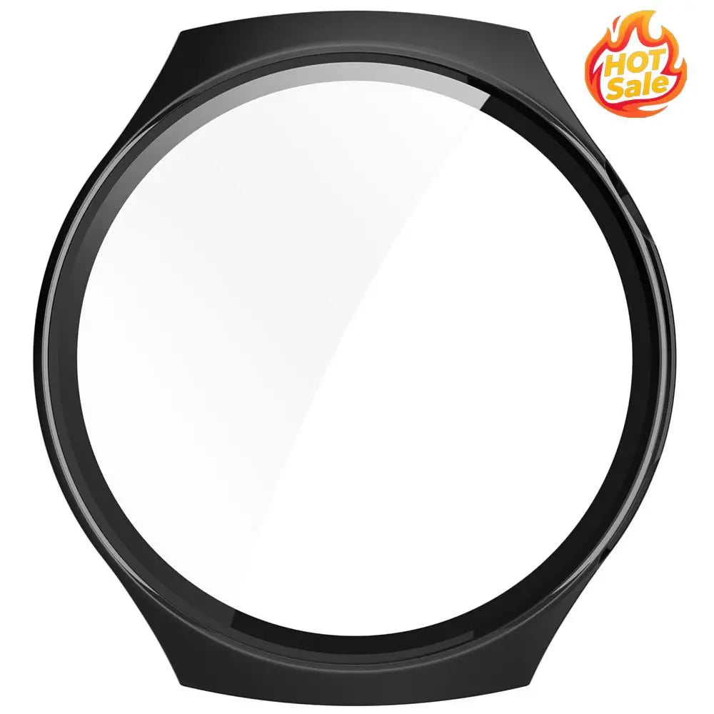 PC Watch Case Screen Protector with Tempered Glass Protection Frame Anti-Fall Anti-Scratch for Huawei Watch 4 Pro Smart Watch Oasis Select
