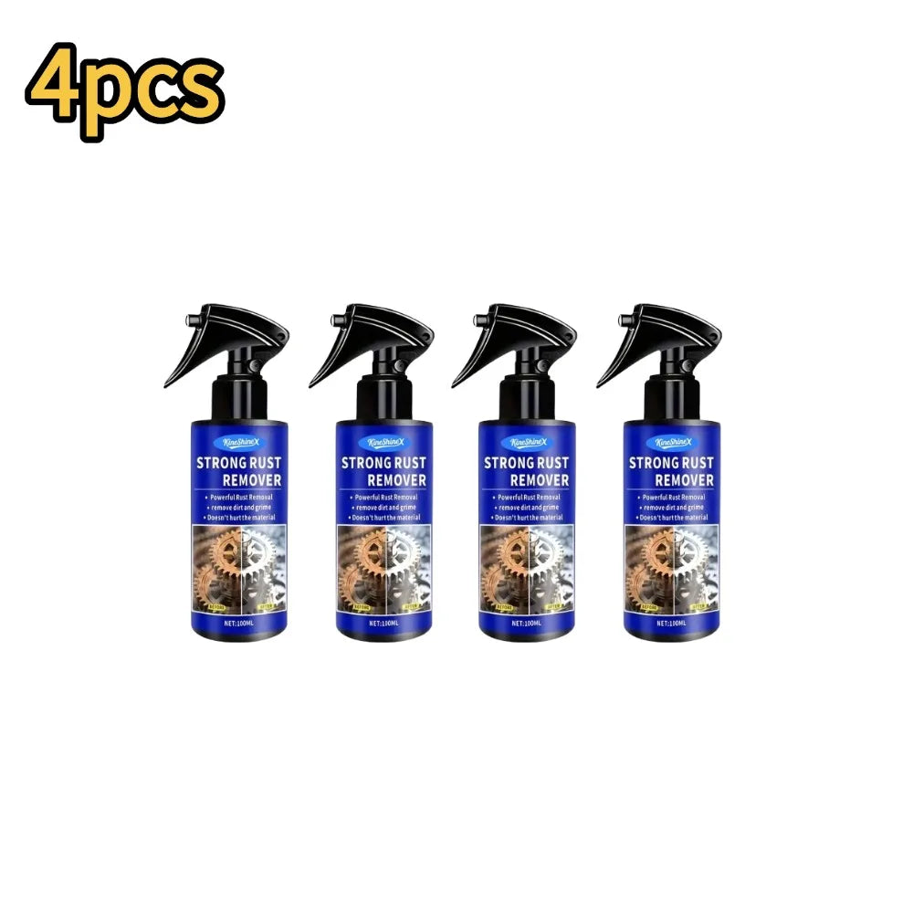Car Rust Remover Auto Exhaust Pipe Rust Derusting Spray Quickly Car Wheel Hub Care Clean Metal Iron Prowder Stain Removal Agent Oasis Select 4pcs