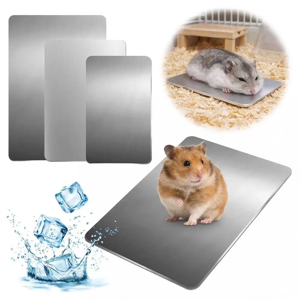 Aluminum Pet Cooling Plate Heat-dissipating Fast-cooling Rabbit Cooling Plate Non-electric Reusable Summer Cooling Mat Oasis Select