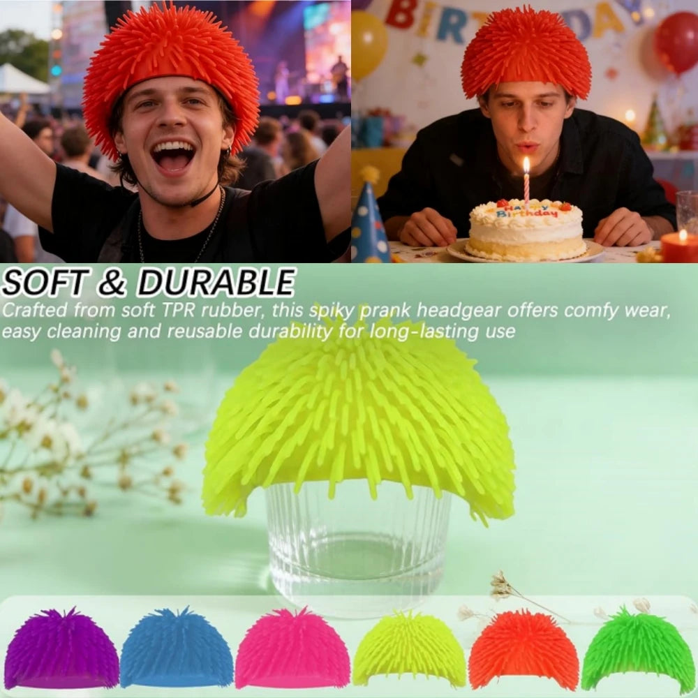 Wacky Spiky Ball Hat – Novelty Party Headpiece & Gag Gift